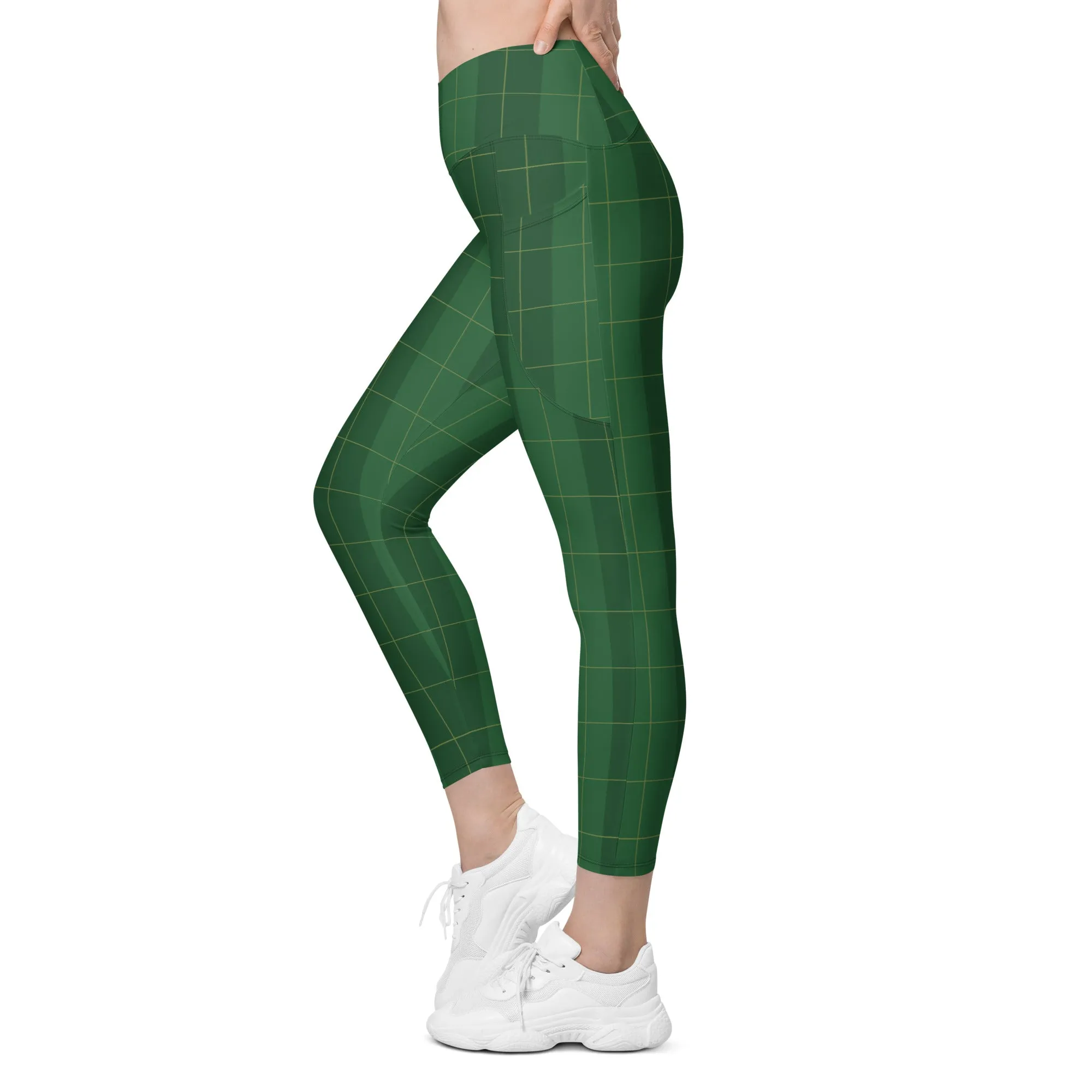 Traditional & Sexy Crossover Leggings with Pockets, lioness-love