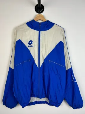 Vintage 90's Lotto Blue & White Windbreaker