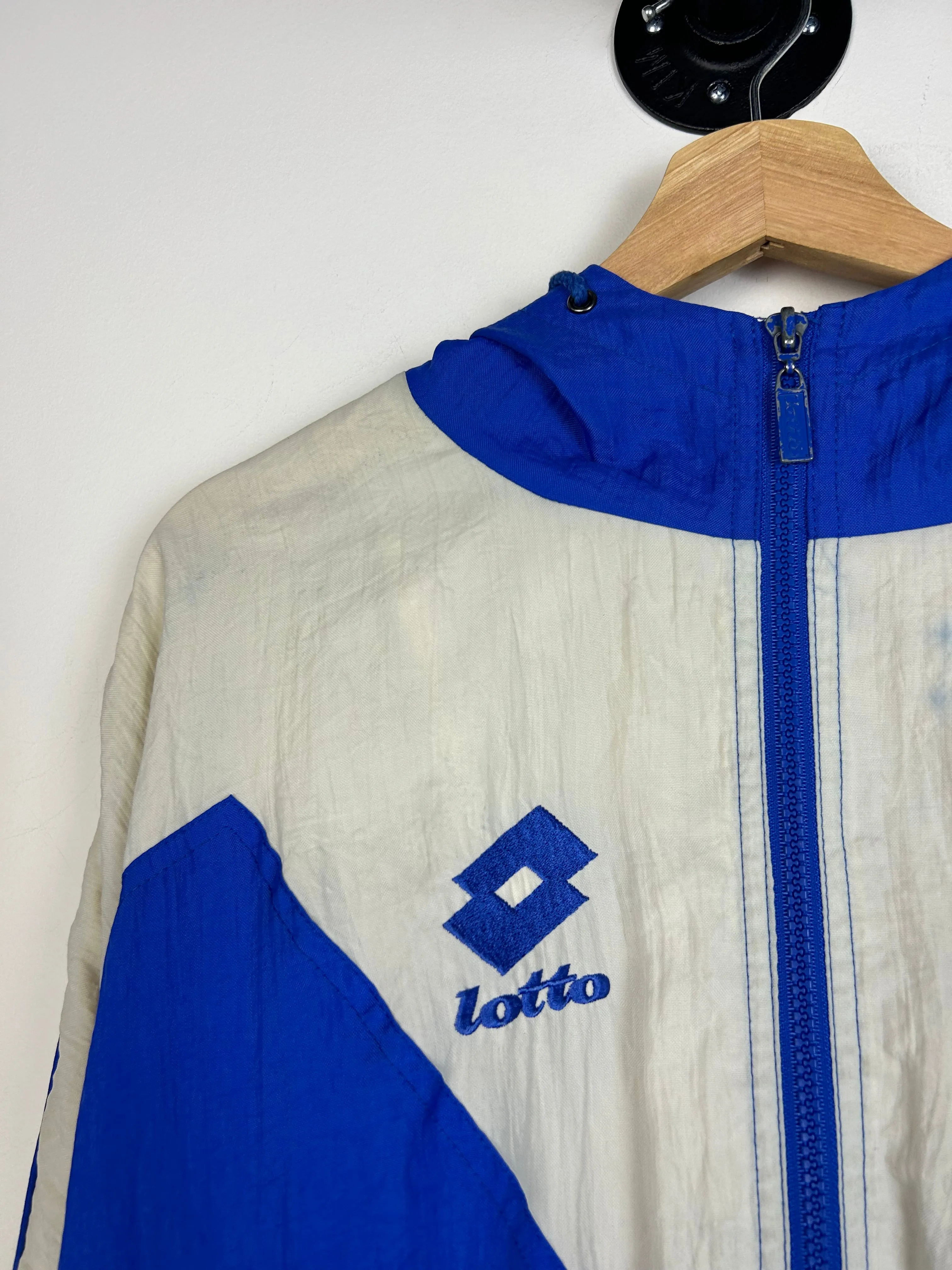 Vintage 90's Lotto Blue & White Windbreaker