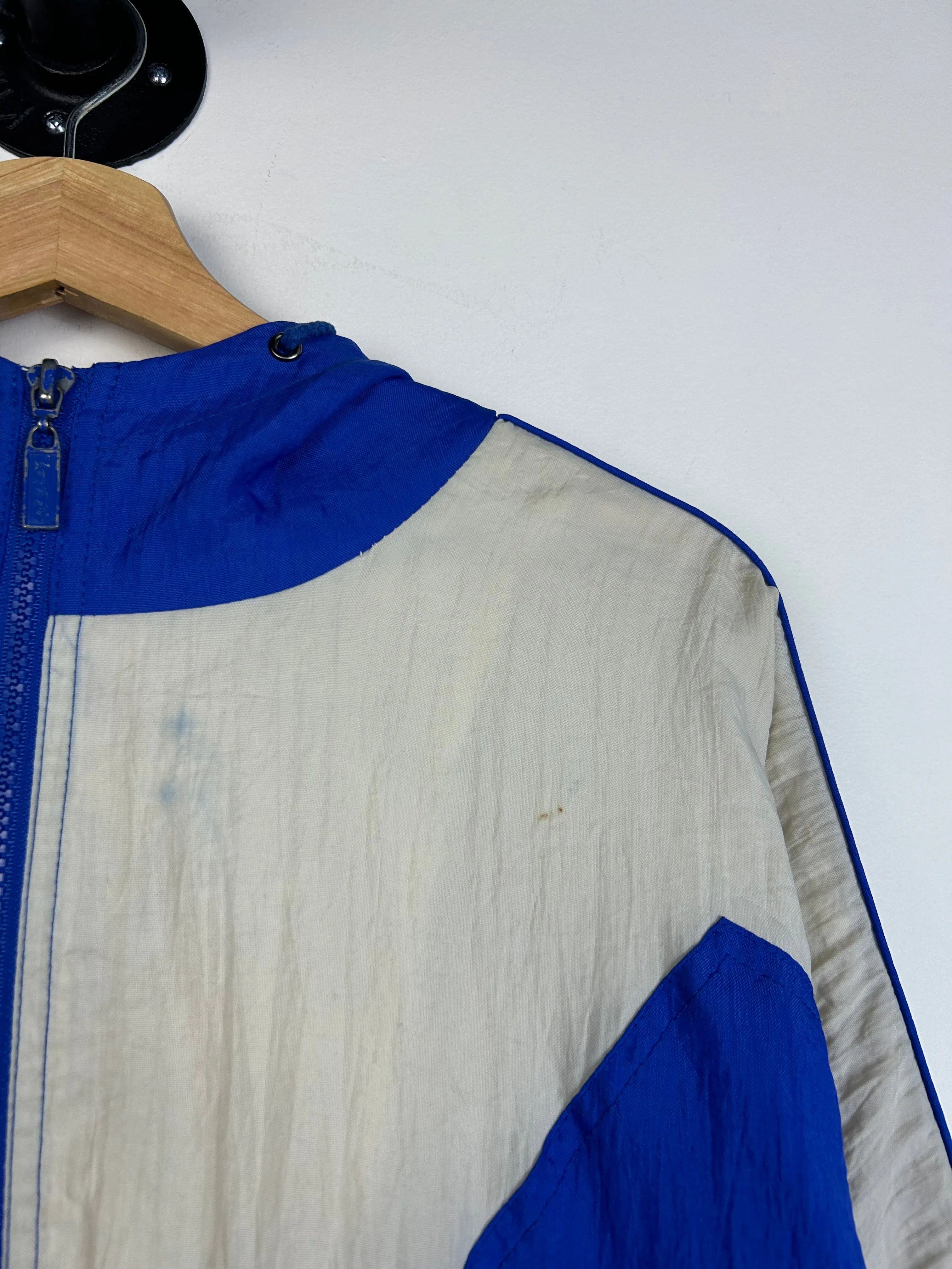 Vintage 90's Lotto Blue & White Windbreaker