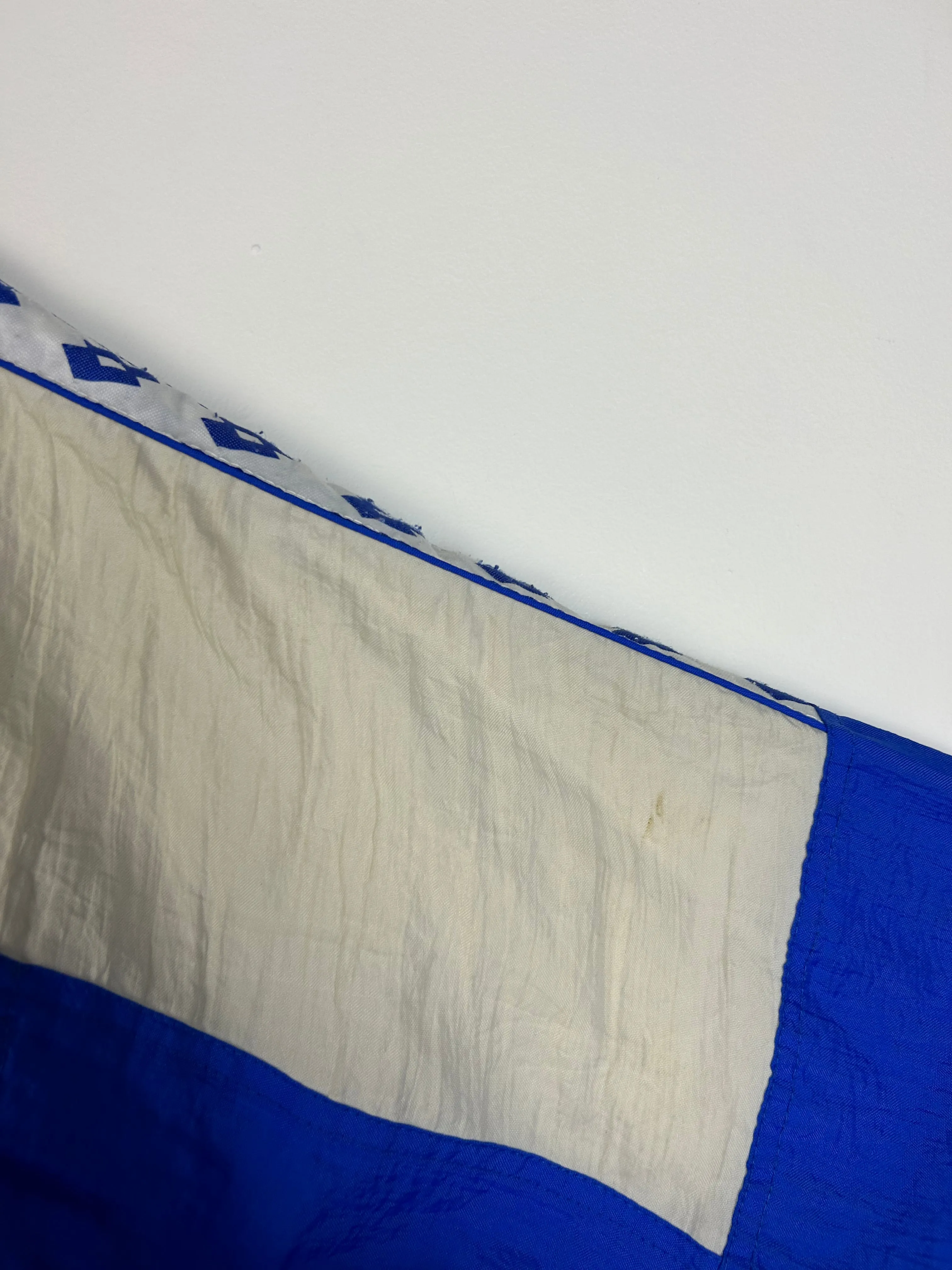Vintage 90's Lotto Blue & White Windbreaker
