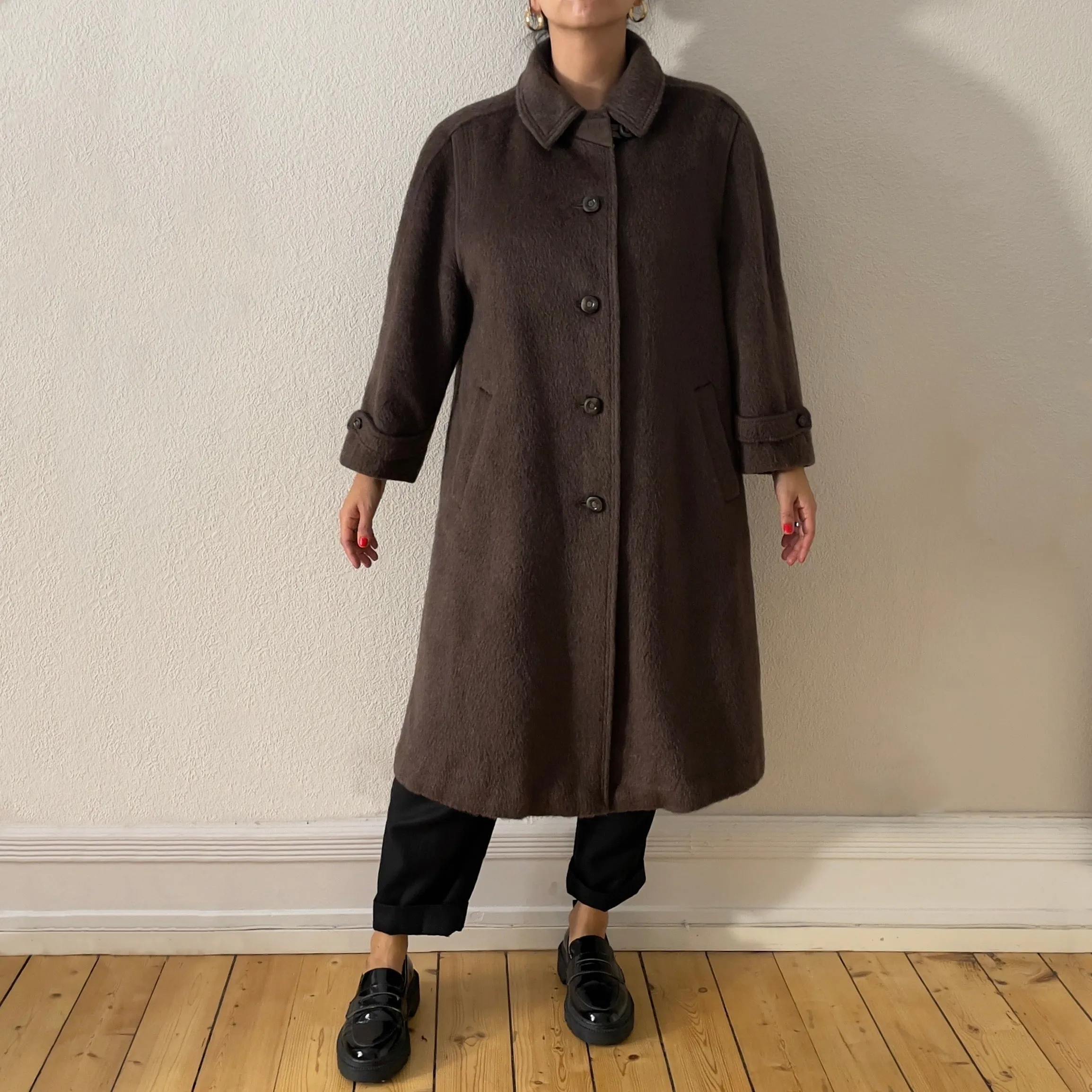 Vintage Alpaca Merino Wool Coat