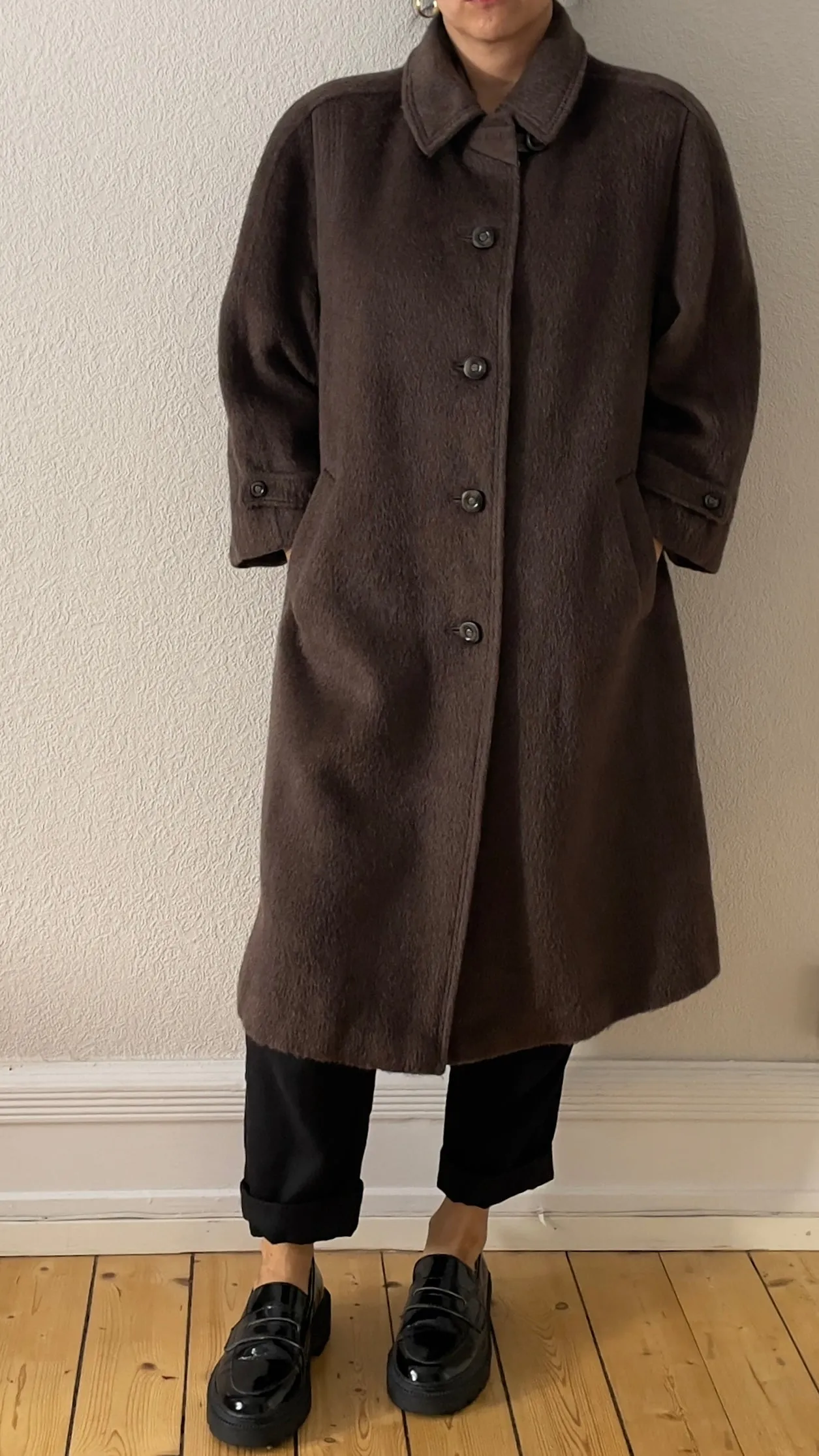 Vintage Alpaca Merino Wool Coat