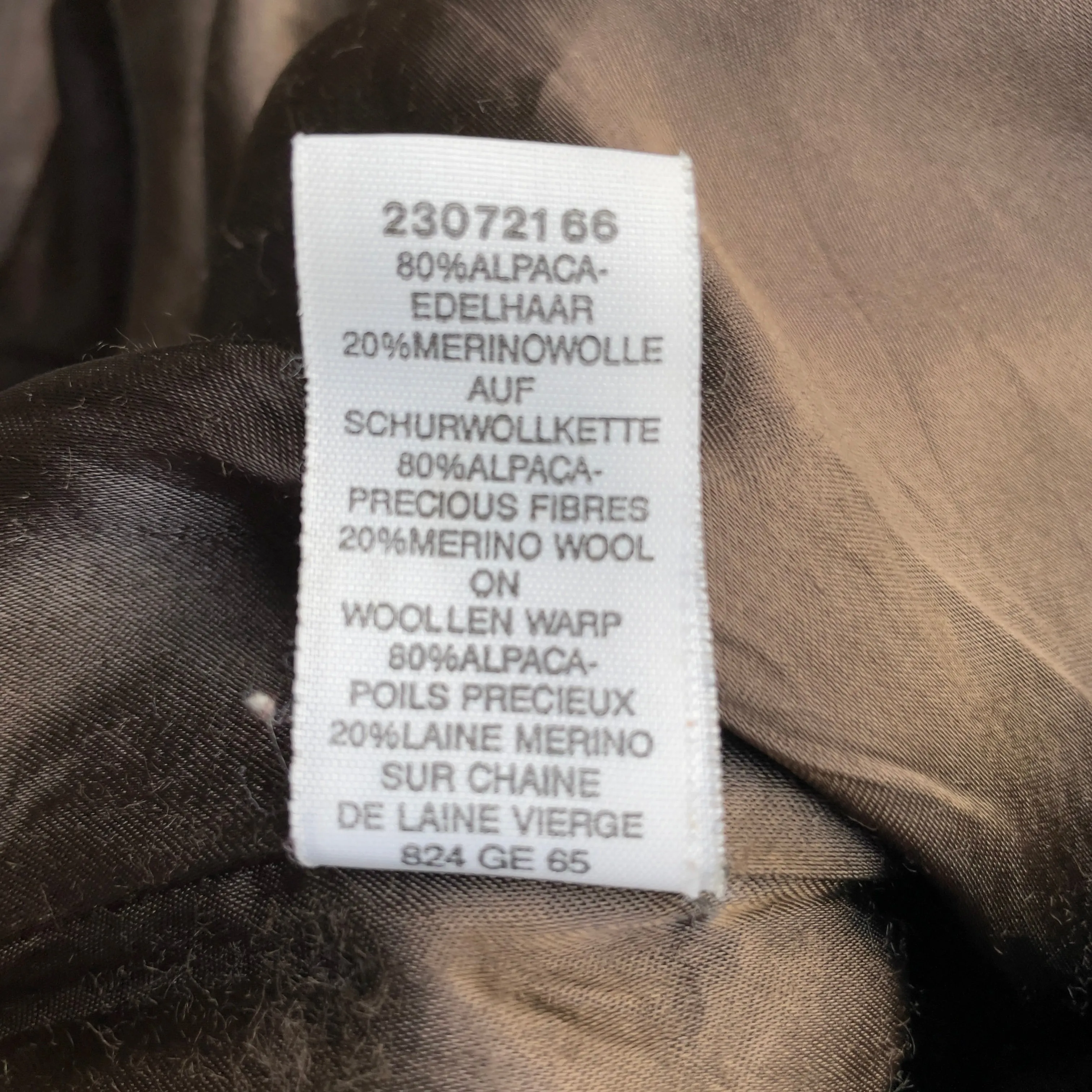 Vintage Alpaca Merino Wool Coat