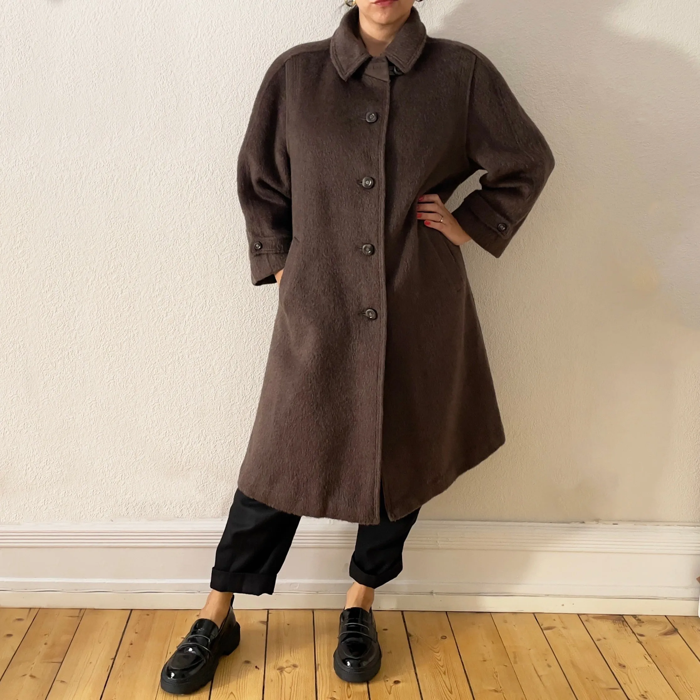 Vintage Alpaca Merino Wool Coat
