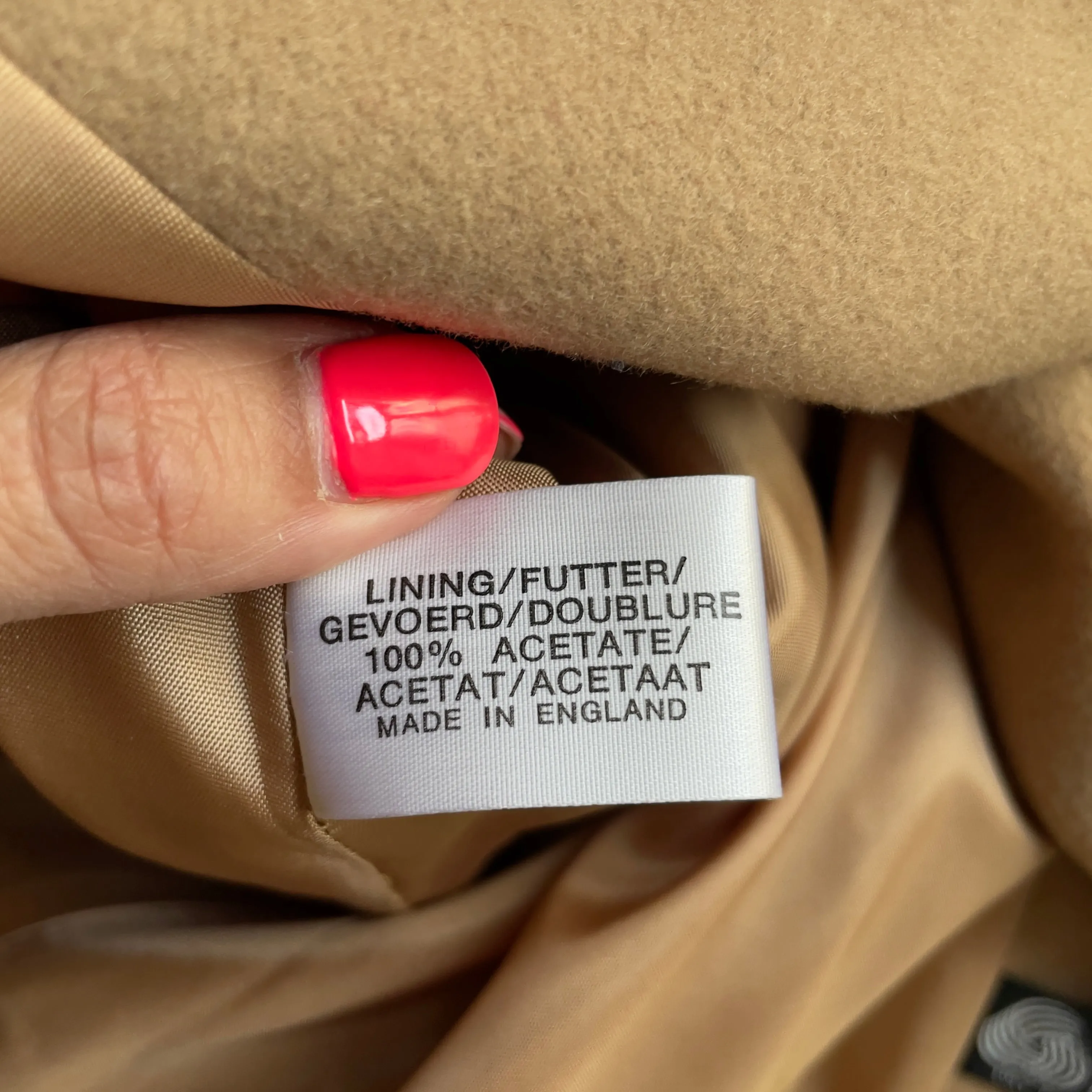 Vintage Red Wool Coat - Mansfield