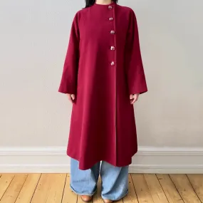 Vintage Red Wool Coat - Mansfield