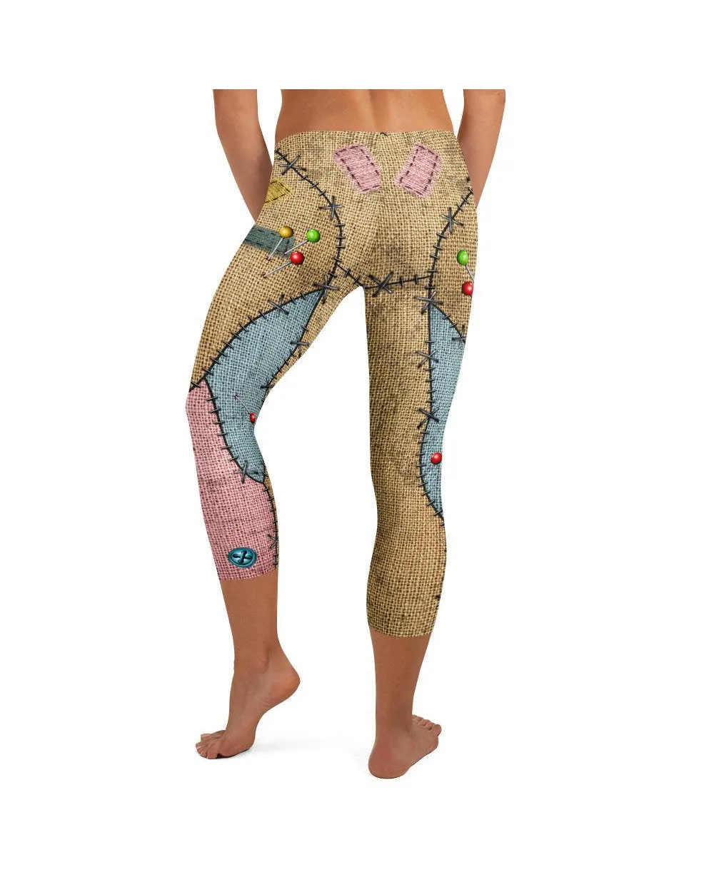 Voodoo Doll Patch Capris