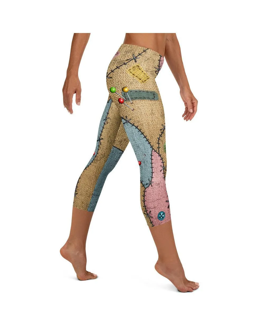 Voodoo Doll Patch Capris