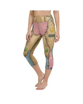 Voodoo Doll Patch Yoga Capris