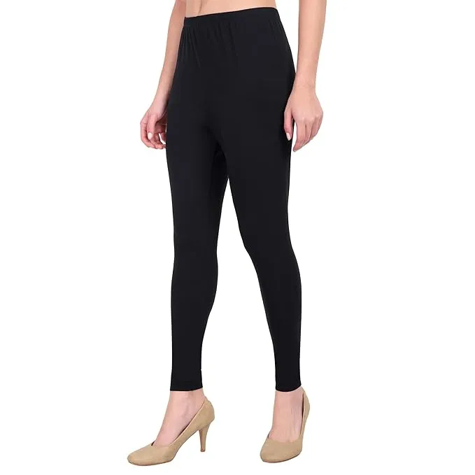 WOMEN BLACK REGULAR LENGTH LEGGING