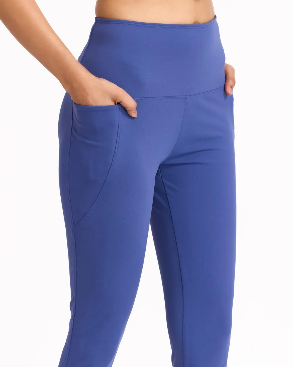 Women Blue Highwaist leggings