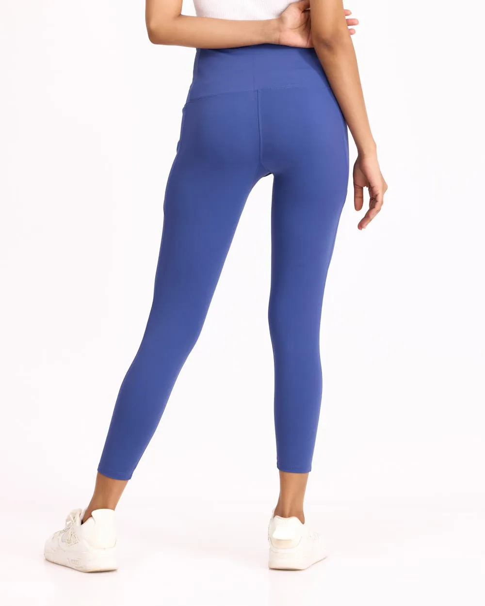 Women Blue Highwaist leggings