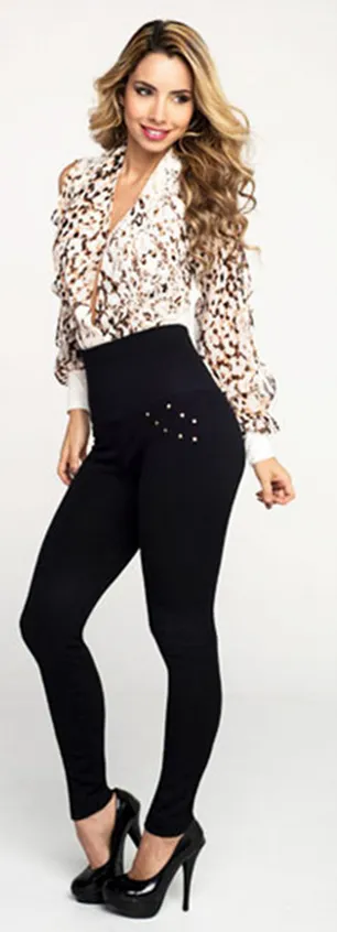 Women's Elastic High Waist Plus Size Leggings