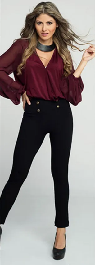 Women's Elastic High Waist Plus Size Leggings