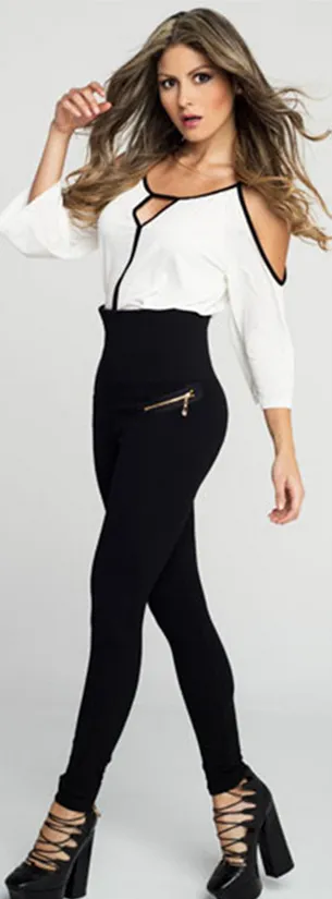 Women's Elastic High Waist Plus Size Leggings
