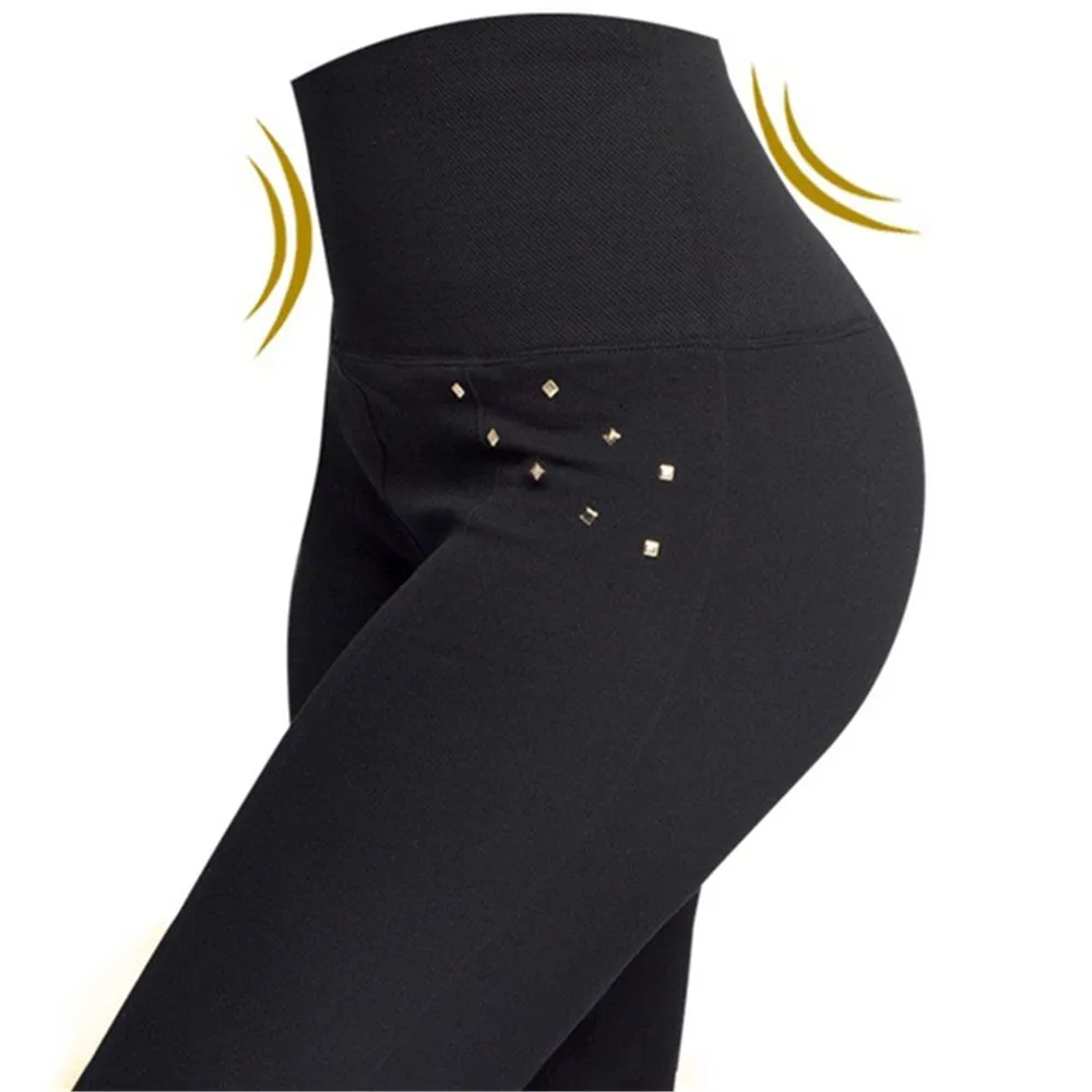 Women's Elastic High Waist Plus Size Leggings