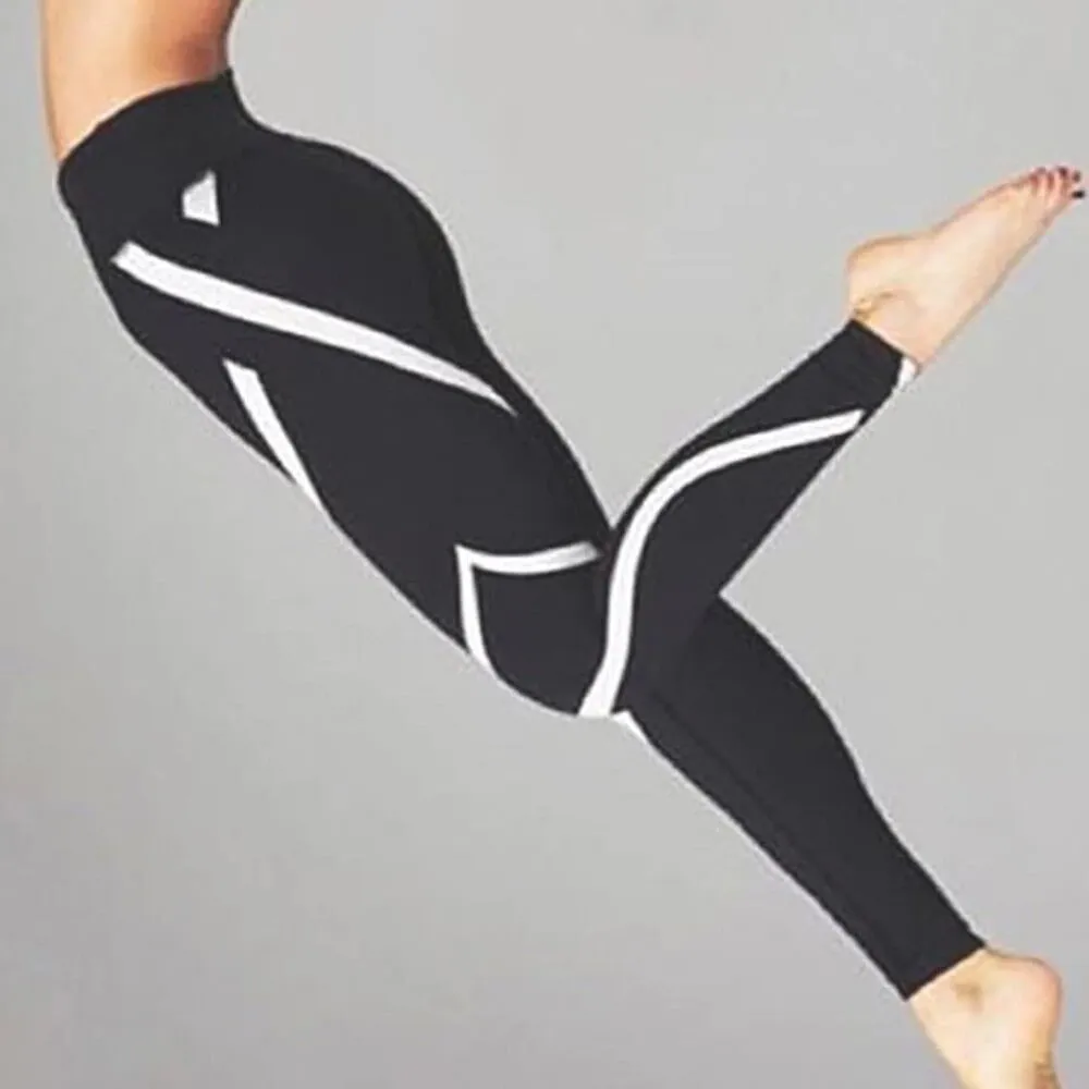 Women's Summer Stretchy Mid-Waist Leggings With Digital Prints