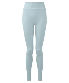 Womens TriDri® recycled seamless 3D fit multi-sport flex leggings | Sky Blue Melange