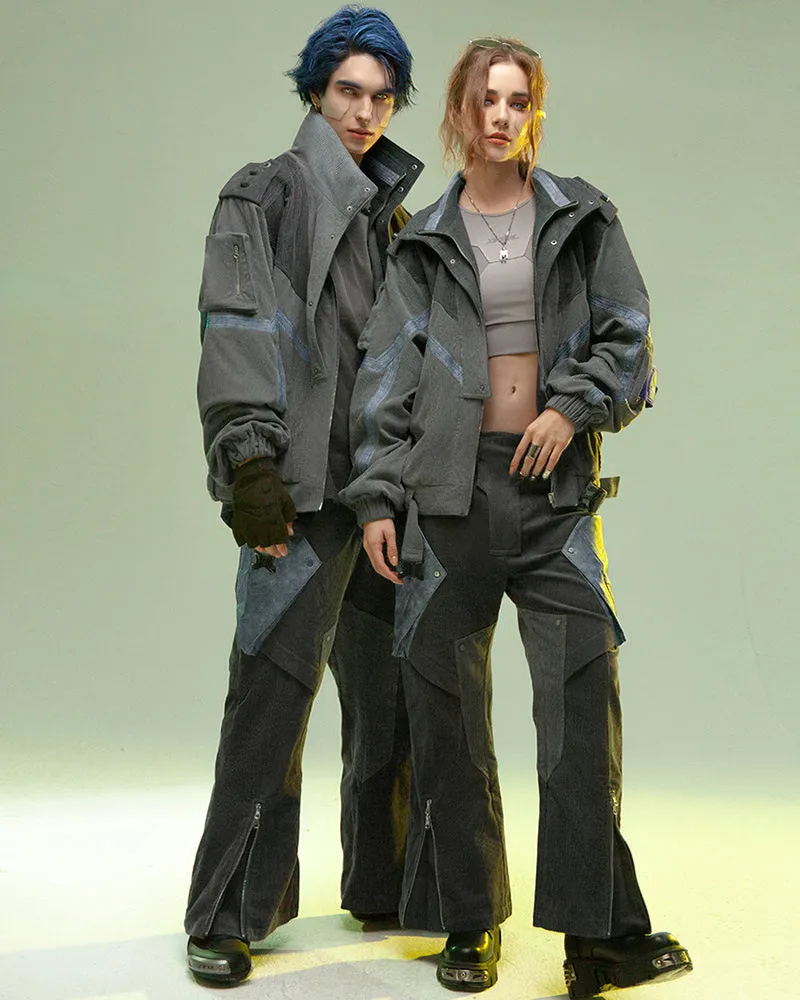 XIPHEVIL Cyberpunk Shadow Patrol Corduroy Pants